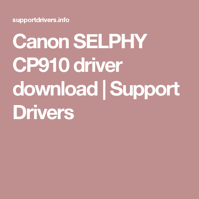 canon selphy cp760 printer driver for mac os x